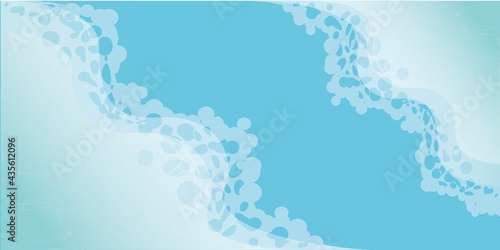 Waves of the sea illustration, Blue sea and beach bright summer abstract background geometric retro style with hight waves sea and seacoast banner area for text