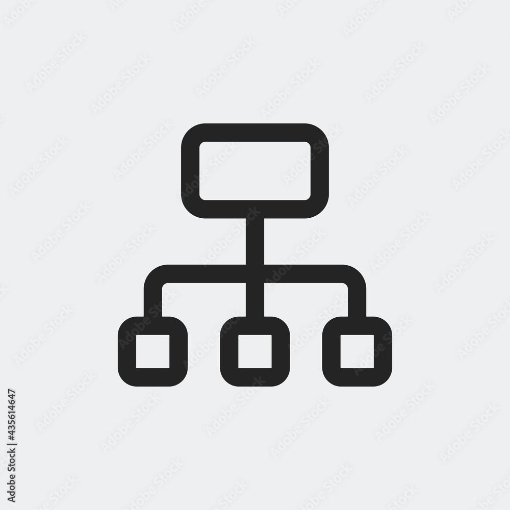 Hierarchy icon isolated on background. Networking symbol modern, simple, vector, icon for website design, mobile app, ui. Vector Illustration Hierarchy icon isolated on background. Networking symbol modern, simple, vector, icon for website design, mobile app, ui. Vector Illustration