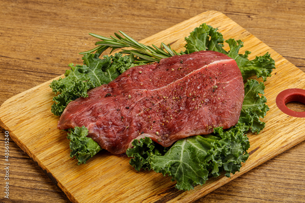 Raw beef steak for grill