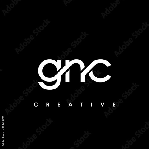 GNC Letter Initial Logo Design Template Vector Illustration