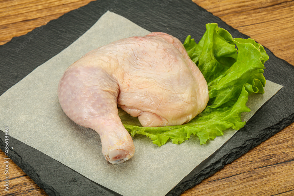 Raw chicken leg for cooking Raw chicken leg for cooking
