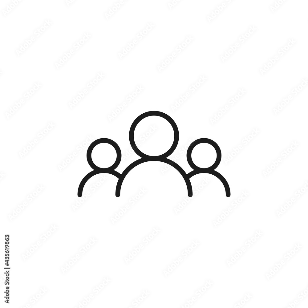 Group of people and user Simple modern icon. Vector illustration for graphic design, Web, UI, app. Group of people and user Simple modern icon. Vector illustration for graphic design, Web, UI, app.