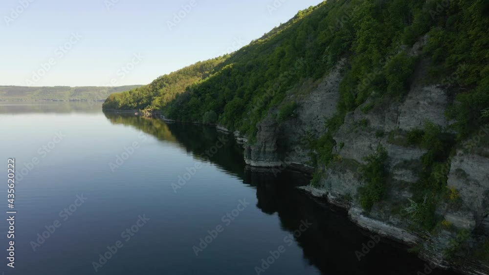 canyon river bay cliffs bank green grass beautiful view from above rocks canyon river bay cliffs bank green grass beautiful view from above rocks