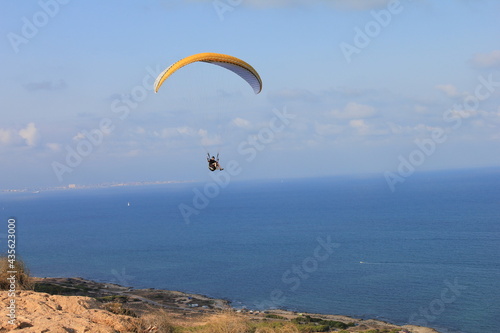 Paragliding of the Spanish coast