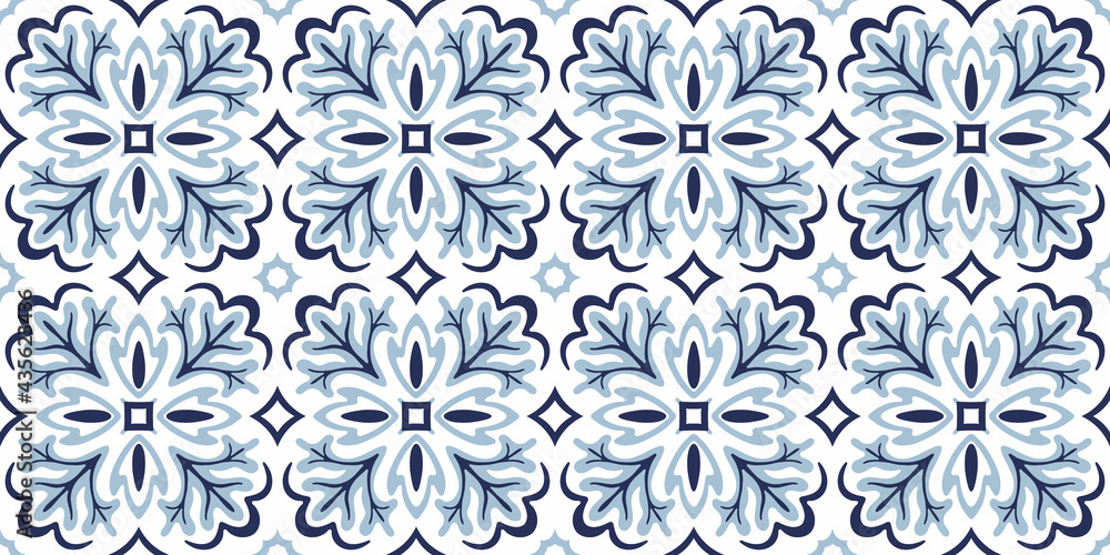 Azulejos ceramic tile design. Talavera tracery motif. Unique creative endless fill swatch. Portuguese, Spanish, Mexican, Brazilian folklore ornament. Ethnic style vector hand drawn seamless pattern. Azulejos ceramic tile design. Talavera tracery motif. Unique creative endless fill swatch. Portuguese, Spanish, Mexican, Brazilian folklore ornament. Ethnic style vector hand drawn seamless pattern.