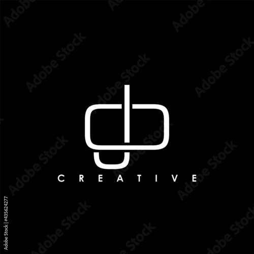 OJ, JO Letter Initial Logo Design Template Vector Illustration