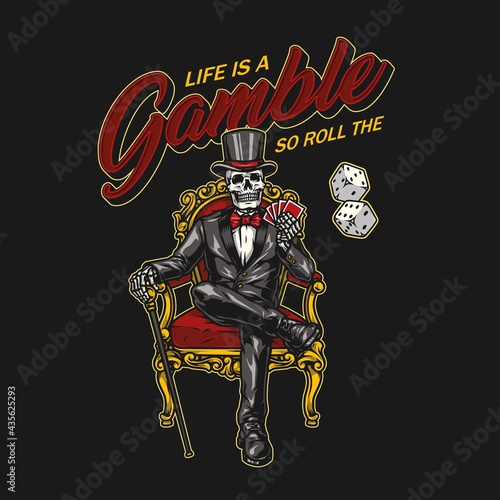Gambling colorful logo