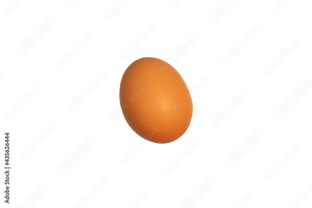 raw brown egg, isolate on white background raw brown egg, isolate on white background