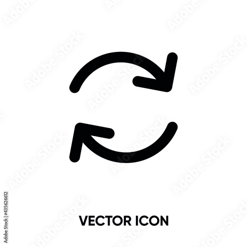 Cyclic vector icon. Modern  simple flat vector illustration for website or mobile app. Exchange or repeat symbol  logo illustration. Pixel perfect vector graphics