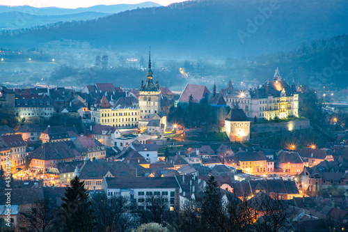 Historic Centre of Sighisoara, UNESCO World Heritage Site, Romania photo