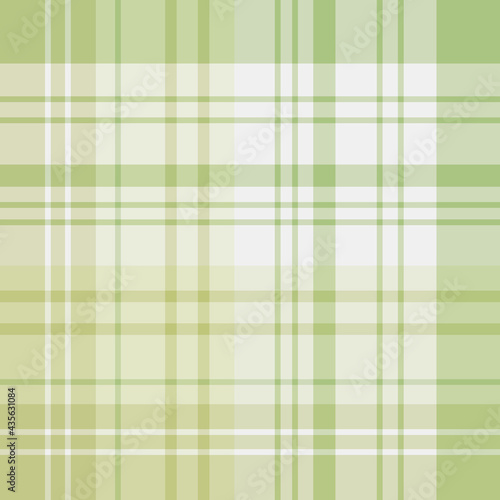 Seamless pattern in light green colors for plaid, fabric, textile, clothes, tablecloth and other things. Vector image.