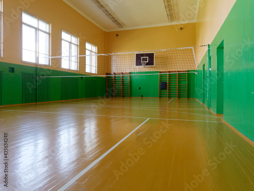 sports hall for basketball, badminton volleyball, minifootball