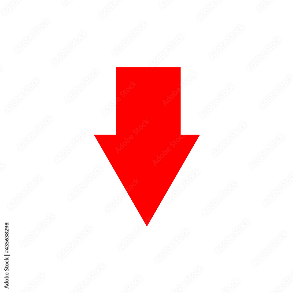 Graphic flat arrow icon for your design, flat design icon Graphic flat arrow icon for your design, flat design icon