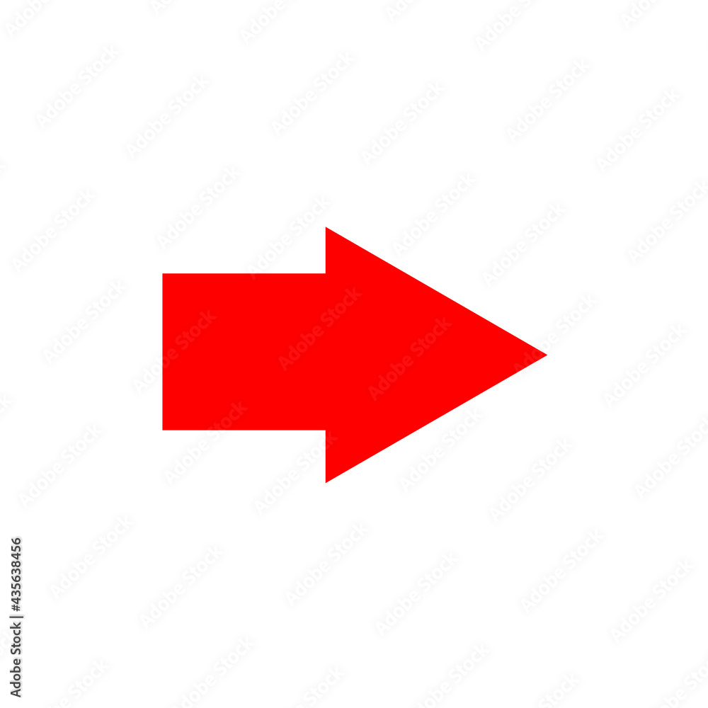 Graphic flat arrow icon for your design, flat design icon Graphic flat arrow icon for your design, flat design icon