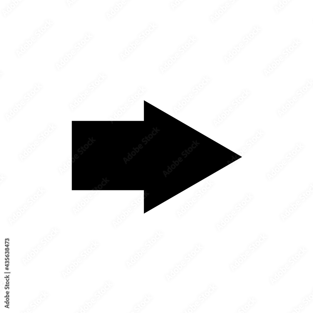 Graphic flat arrow icon for your design, flat design icon Graphic flat arrow icon for your design, flat design icon