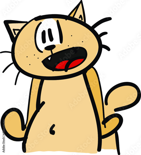 grimmige Katze