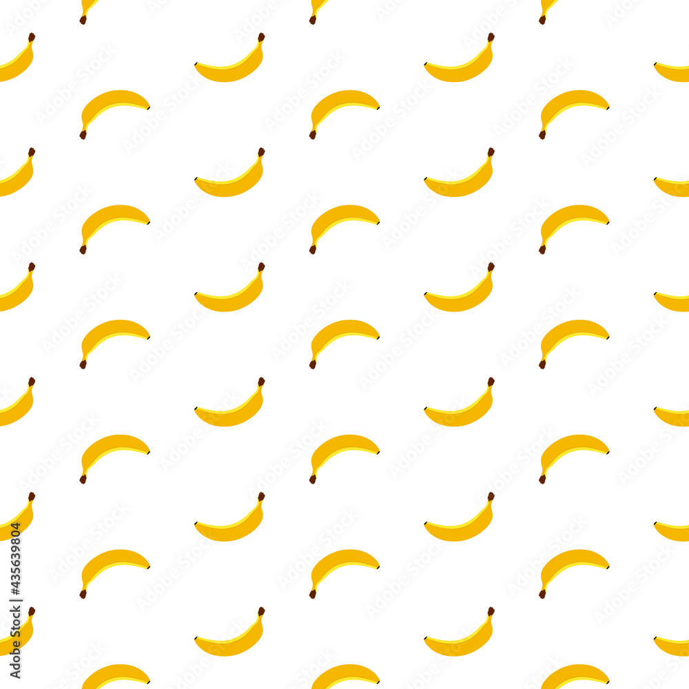 Seamless banana pattern on white background Seamless banana pattern on white background