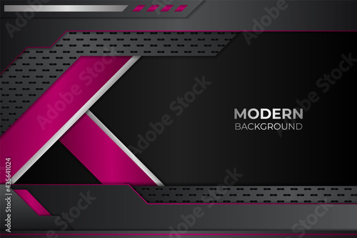 Futuristic Abstract Modern Glossy Metallic Dark and Purple Background