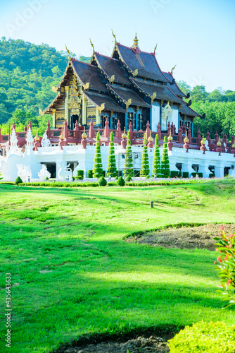 Back Side of Hor Kham Luang Building in Chiang Mai Province photo