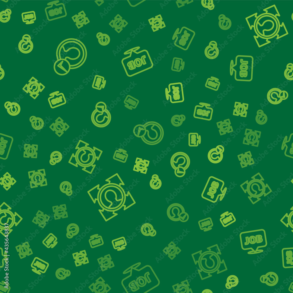 Set line Create account screen, Head hunting and Speech bubble with job on seamless pattern. Vector Set line Create account screen, Head hunting and Speech bubble with job on seamless pattern. Vector