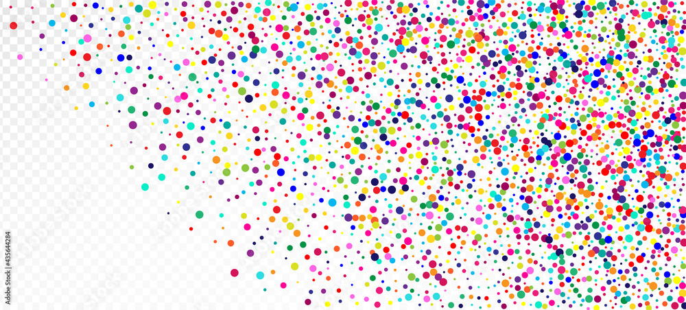 Rainbow Confetti Festive Vector Wallpaper.
