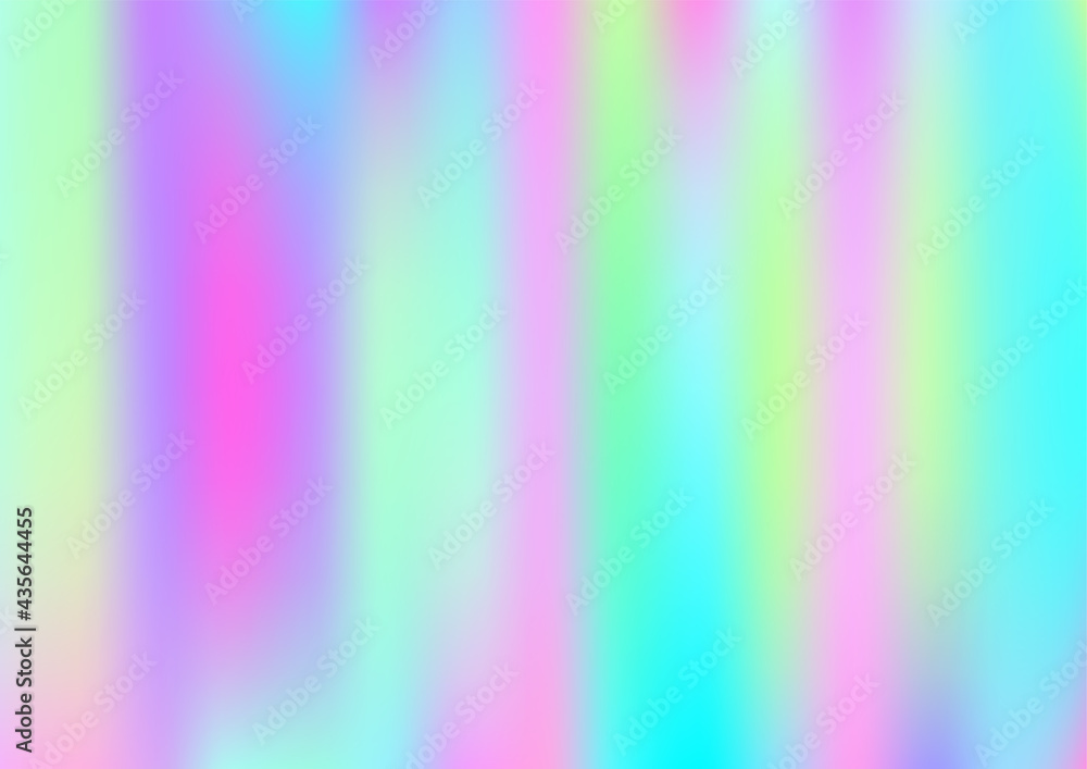 Holograph Minimal Banner. Neon Graphic Overlay, 80s, 90s Music