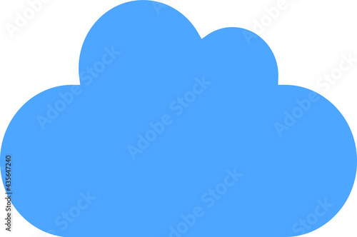 Cloud vector icon. Cloud-computing, cloud-server, database vector sign