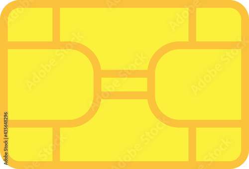 Credit Card Chip icon vector