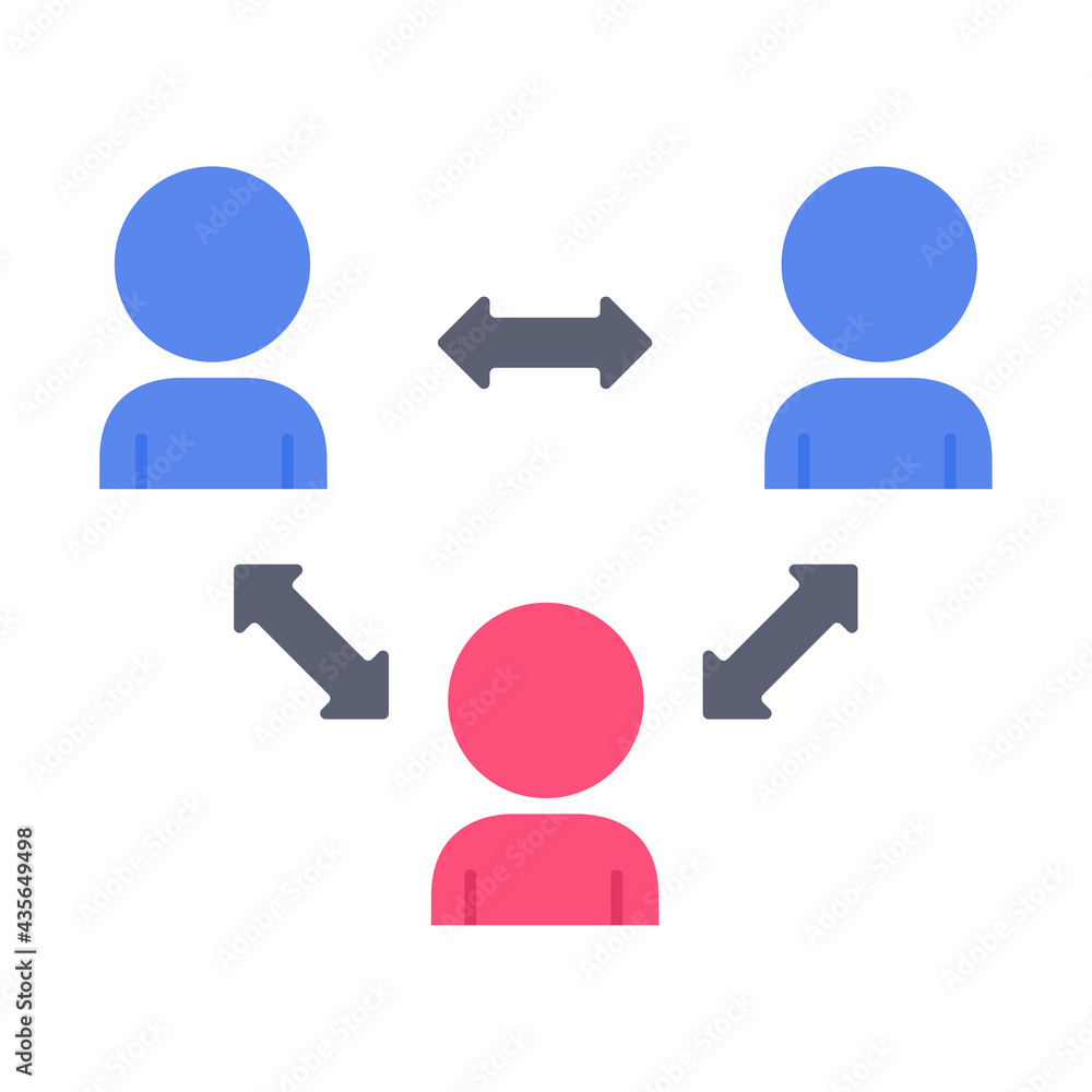 People icon. Social spacing by being at home and wearing a mask to protect against viruses.