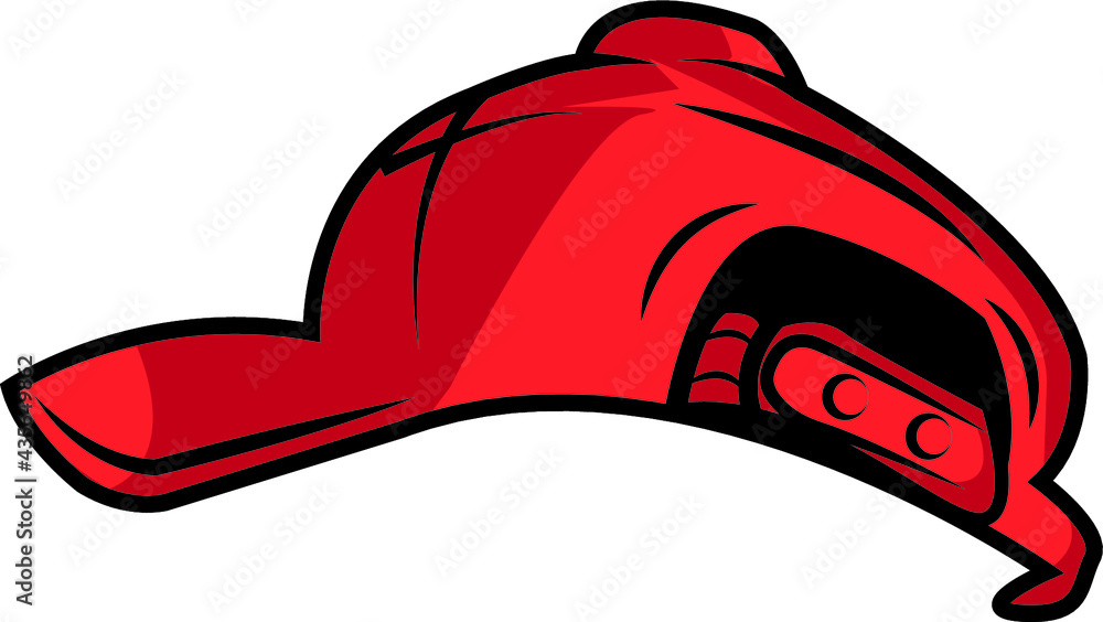 A graphic resource of a sideways hat. Stock Vector | Adobe Stock