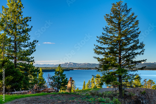 Distant view of McCall Idaho from Ponderosa Park