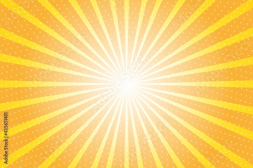 Abstract background with sun ray. Summer vector