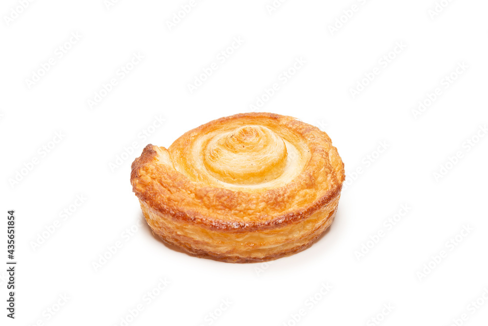 Fototapeta premium Tasty puff isolated on a white background.