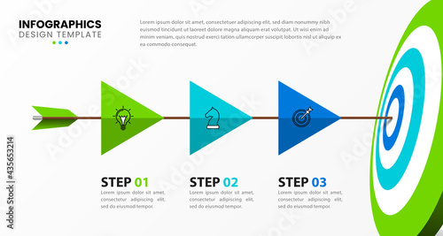 Infographic design template. Creative concept with 3 steps
