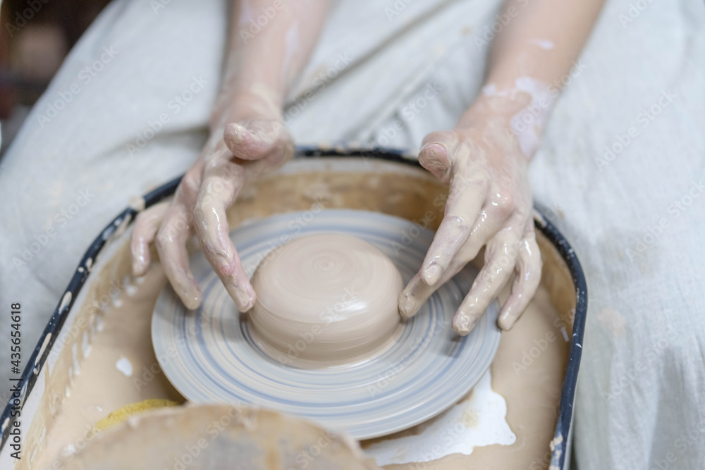 workshop for working with clay