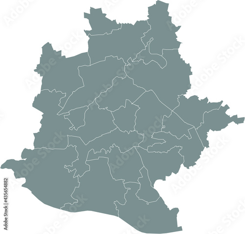 Simple vector administrative flag map of the German regional capital city of Stuttgart, Germany