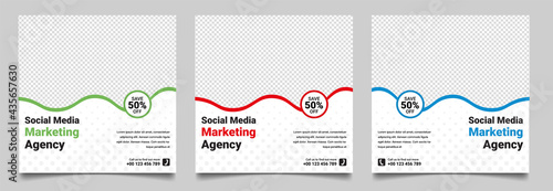 Business promotion and corporate social media banner template