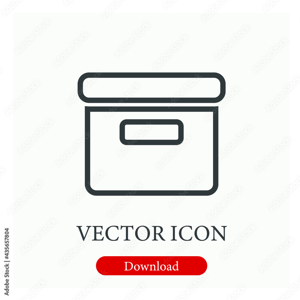 Archive filled vector icon. Editable stroke. Symbol in Line Art Style for Design, Presentation, Website or Apps Elements, Logo. Pixel vector graphics - Vector Archive filled vector icon. Editable stroke. Symbol in Line Art Style for Design, Presentation, Website or Apps Elements, Logo. Pixel vector graphics - Vector