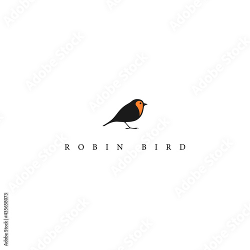 vector design robin bird ogo. logo template