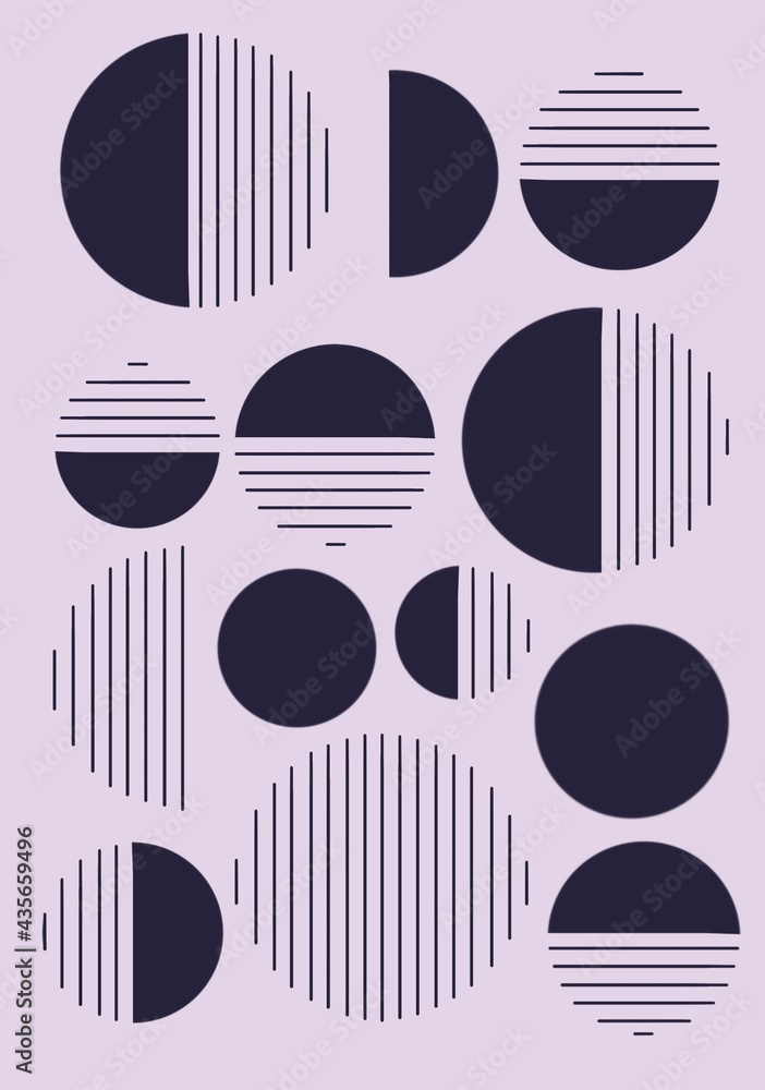 Pastel purple home decoration vector. Wall picture Pastel purple home decoration vector. Wall picture