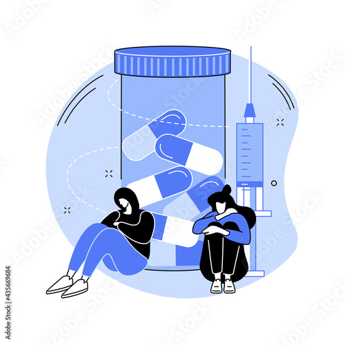 Drug monitoring abstract concept vector illustration.
