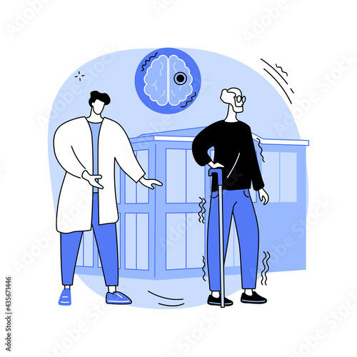 Parkinson disease abstract concept vector illustration.