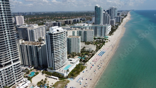 Hallandale Beach,  South Florida Aerial Beach View photo