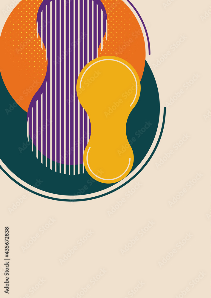 Bright geometric shapes, circle, stripes, fluid. Overlap banner template for social media. Business or technology presentation design template, brochure or flyer template. Vector Bright geometric shapes, circle, stripes, fluid. Overlap banner template for social media. Business or technology presentation design template, brochure or flyer template. Vector