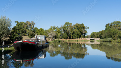 boat on a canal france