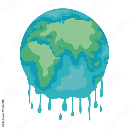 melting planet icon