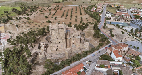 wonderful Visigothic castle that is located in the town of Guadamur Toledo Spain,its appearance is unbeatable fully restored photo