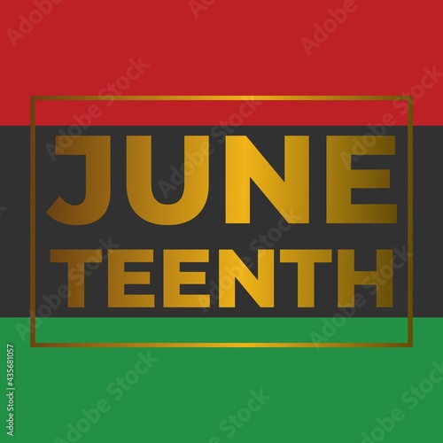 Juneteenth Day, celebration freedom, emancipation day in 19 june, African-American history and heritage.