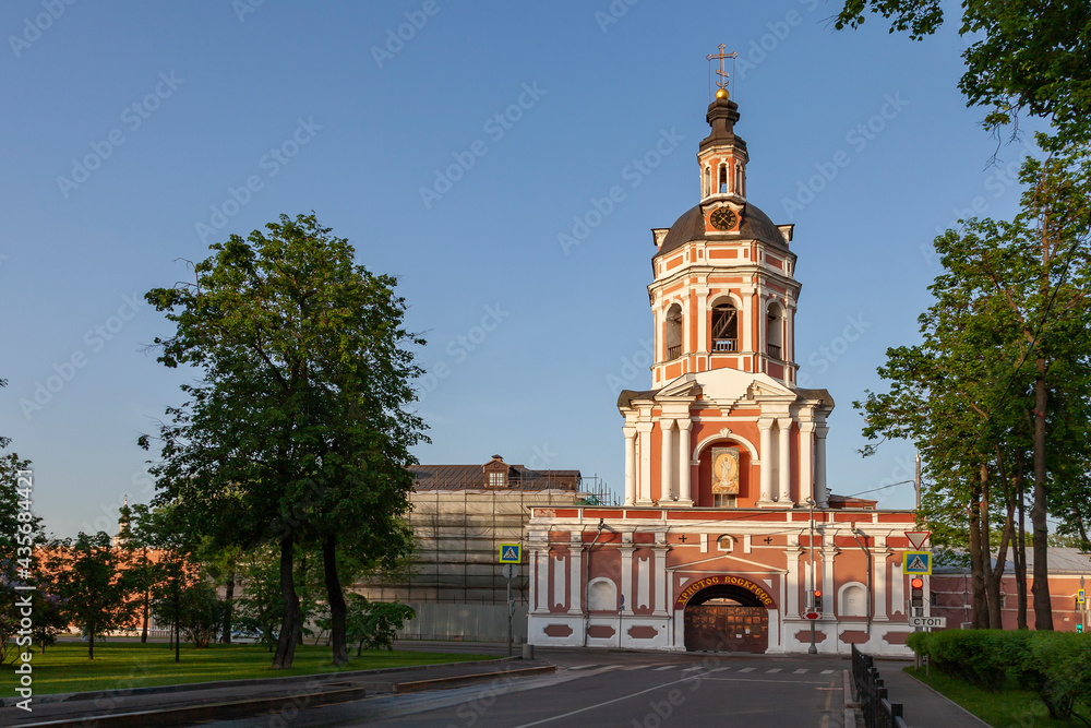 Ancient Donskoy stauropegic monastery in Moscow, Russia.