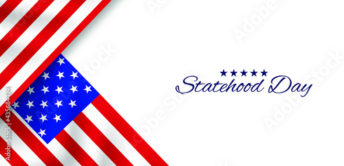 US statehood day vector illustration